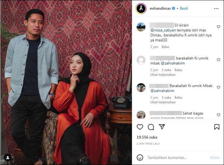 Evan Dimas Beri Ucapan Selamat Ultah, Istri Cantik Malah Dikira Nissa Sabyan Evan Dimas Beri Ucapan Selamat Ultah, Istri Cantik Malah Dikira Nissa Sabyan