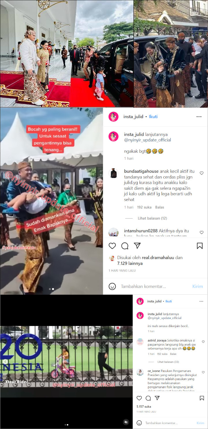 Sedah Mirah Ponakan Kaesang Dikejar Paspampres, Suami Kahiyang Ayu Bereaksi Usai Dikritik-Topik Pagi