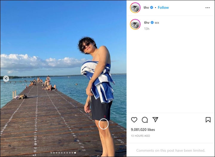 V Akhirnya Spill Posisi Tato Persahabatan BTS di Bagian Tubuh Tak Terduga