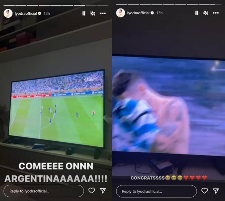 Lyodra Ikutan Heboh di Detik-Detik Kemenangan Argentina di Piala Dunia 2022 Lyodra Ikutan Heboh di Detik-Detik Kemenangan Argentina di Piala Dunia 2022