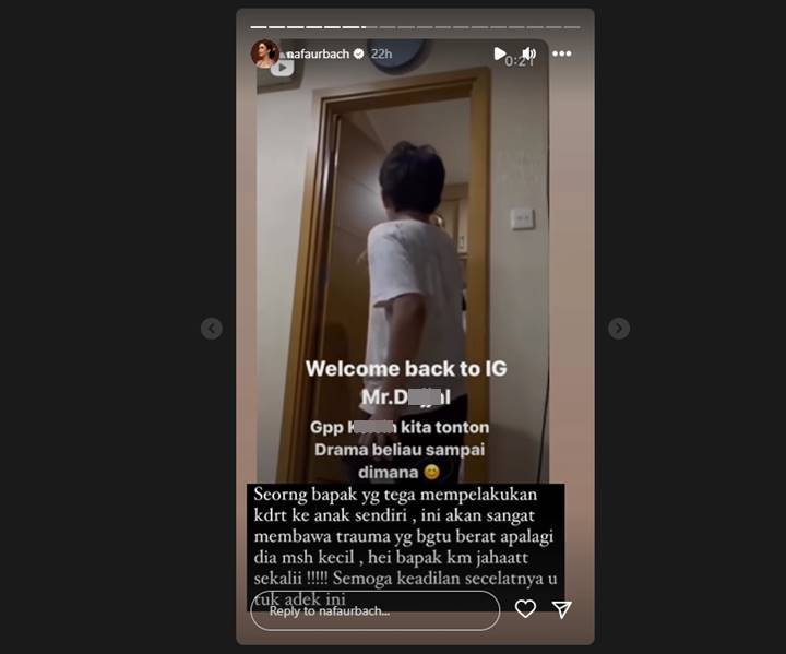 Nafa Urbach Ikut Kecam Video Diduga Pria Lakukan KDRT ke Anak Sendiri