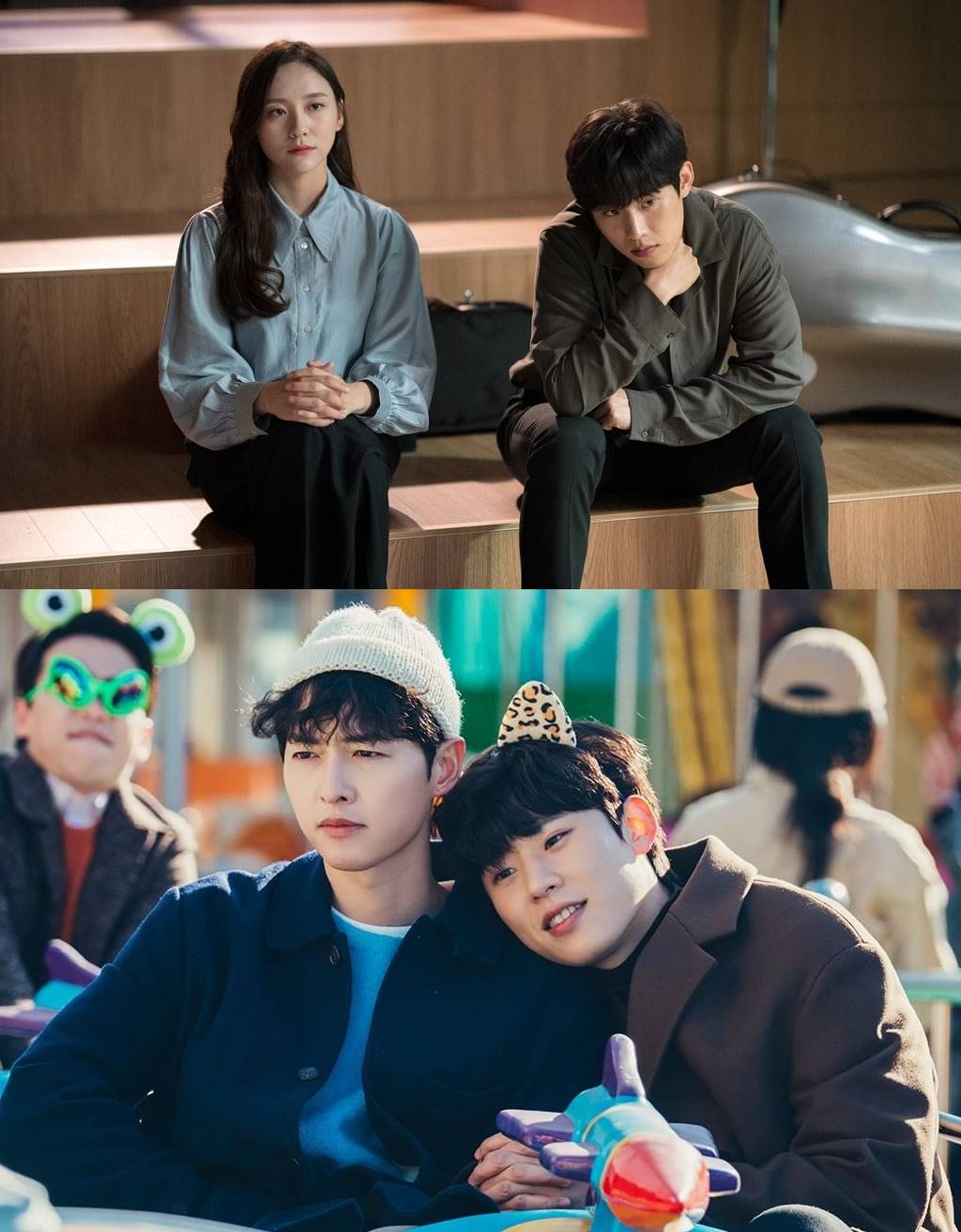 Adegan Kim Sung Cheol bersama dengan Park Ji Hyun di \