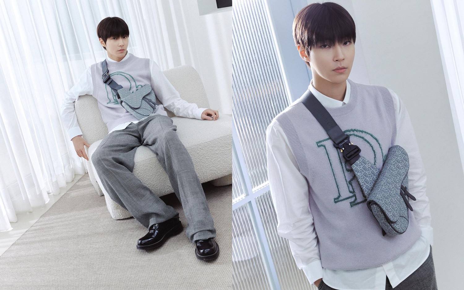 penampilan Hwang In Yeop untuk Dior