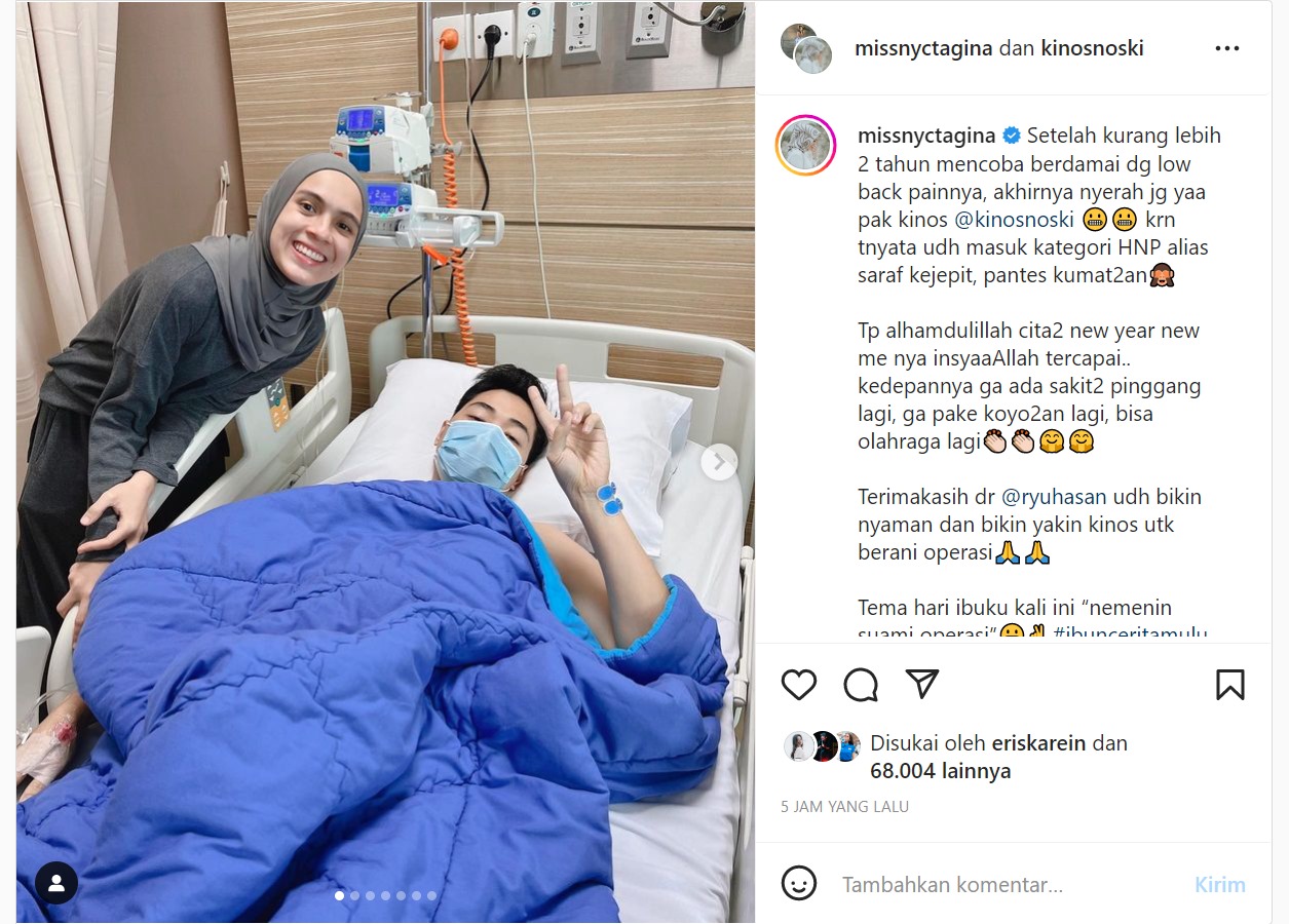 2 Tahun Alami Sakit, Suami Nycta Gina Dilarikan ke RS hingga Jalani Operasi
