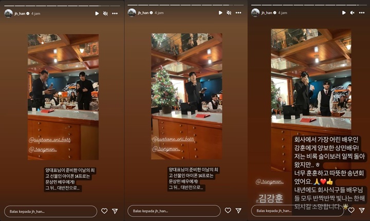 Baiknya Kebangetan, Moon Sang Min Berikan Hadiah Mahal dari CEO Agensi pada Aktor Lain