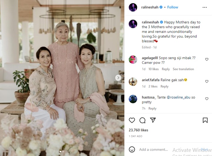 Raline Shah Disangka Pamer Foto Calon Ibu Mertua di Postingan Terbaru