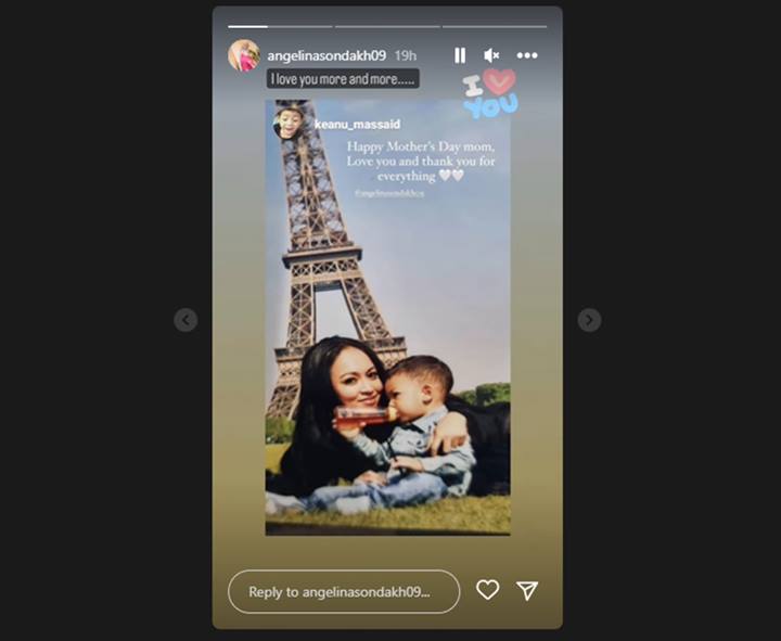Angelina Sondakh Pamer Isi Pesan Menyentuh dari Keanu Massaid