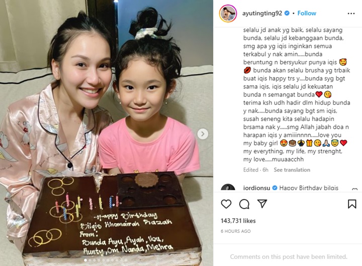 Ayu Ting Ting Rayakan Ultah Bilqis dengan Sederhana, Hadiah Justru Over Budget?