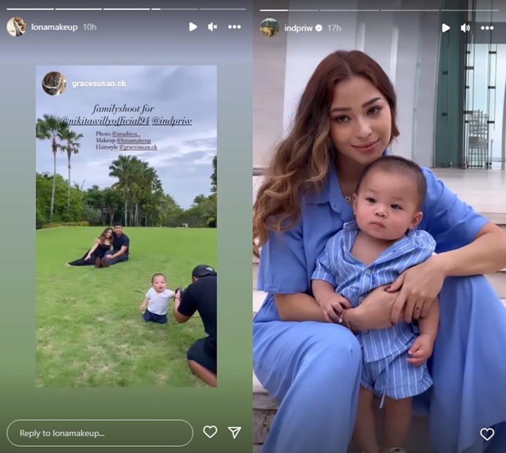 Nikita Willy Bak Princess di Pemotretan Keluarga, Outfit Suami Berbanding Terbalik