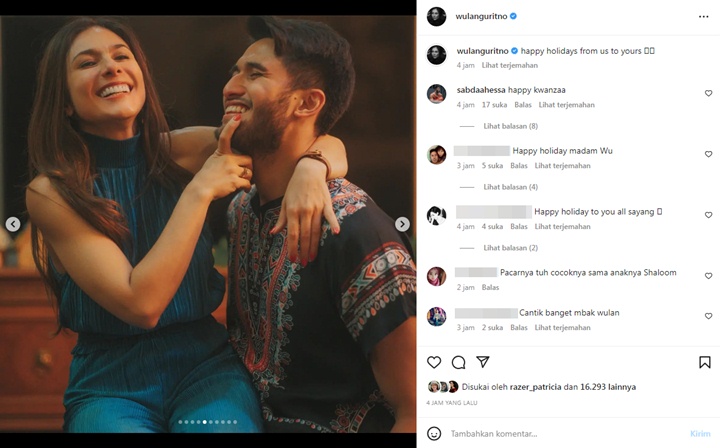 Wulan Guritno Pamer Keseruan Acara Keluarga, Momen Dipangku Pacar Brondong Curi Fokus