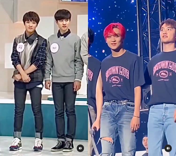 momen Haechan NCT sebelahan dengan D.O EXO sebelum debut dan sekarang