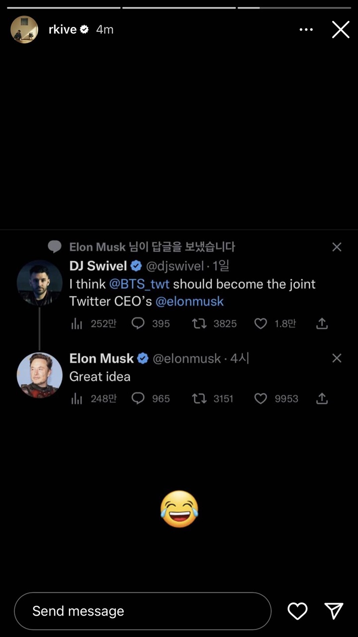 RM Tanggapi Wacana BTS Diusulkan Jadi CEO Twitter Gantikan Elon Musk