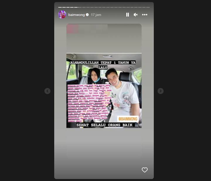Sikap Baim Wong di Belakang Kamera ke Orang yang Pernah Dibantu Terungkap