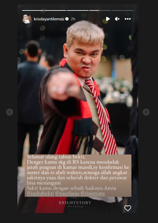 Krisdayanti Sempat Hubungi RS Tempat Indra Bekti Dirawat