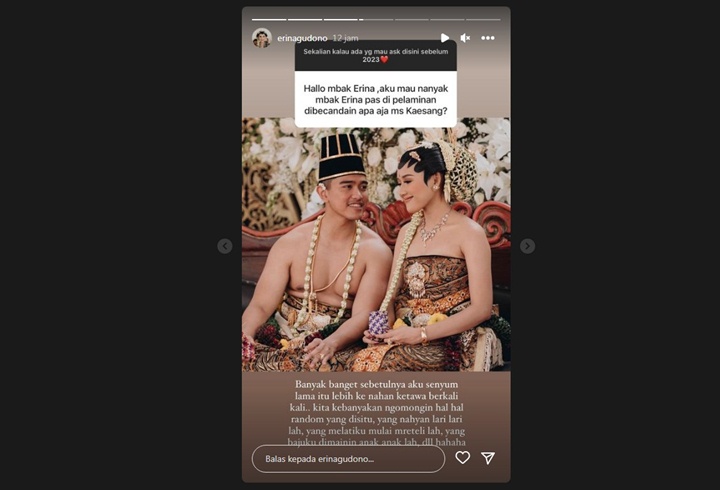 Terungkap, Erina Gudono dan Kaesang Pangarep Sempat Ngerumpi Soal Nahyan di Pelaminan