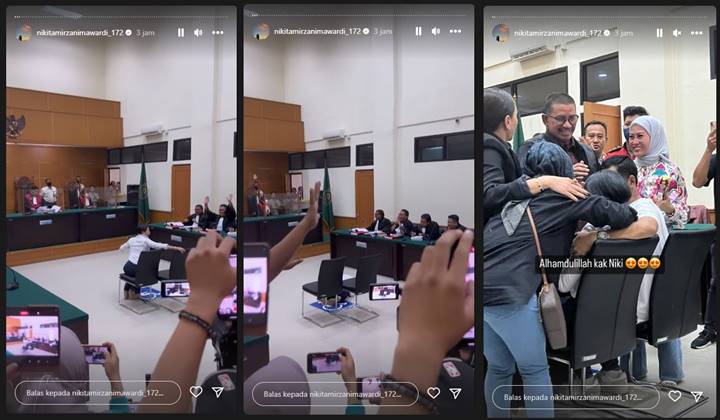 Nikita Mirzani Teriak Hingga Sujud Syukur Usai Dibebaskan dari Kasus Pencemaran Nama Baik