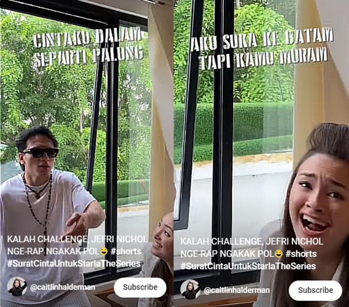 Demi Caitlin Halderman, Jefri Nichol Rela Nge-rap Berujung Ditertawakan