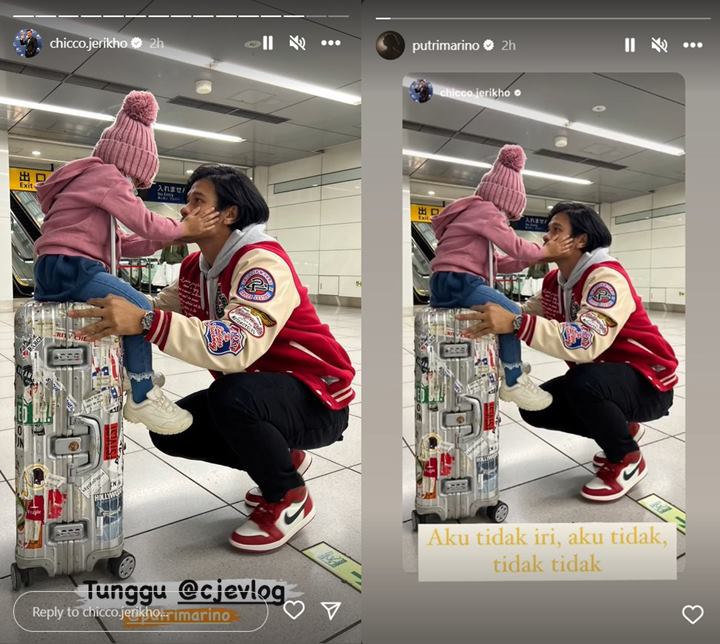 Chicco Jerikho Pergi Berdua Bareng Putri Cantik, Putri Marino Menahan Rasa Iri