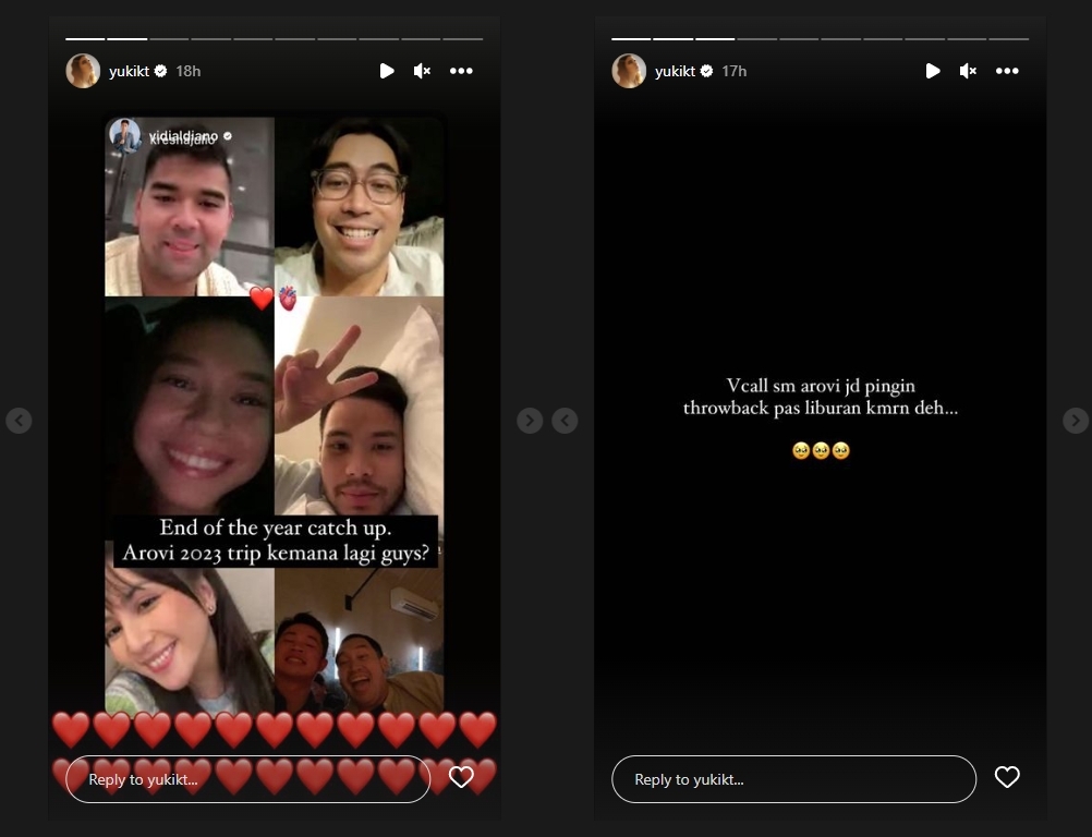Yuki Kato Throwback Liburan Bareng Vidi Aldiano Cs, Video di Akhir Post Disorot