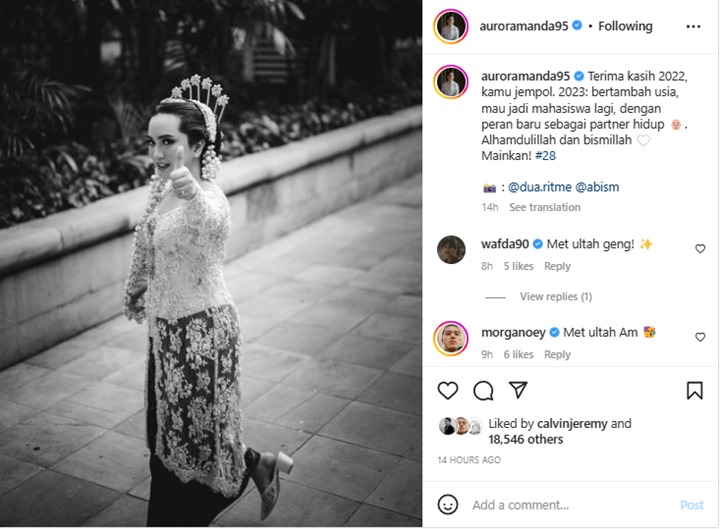 Positif Sandang 2 Status Baru, Rachel Amanda Beri Jempol Buat Tahun 2022