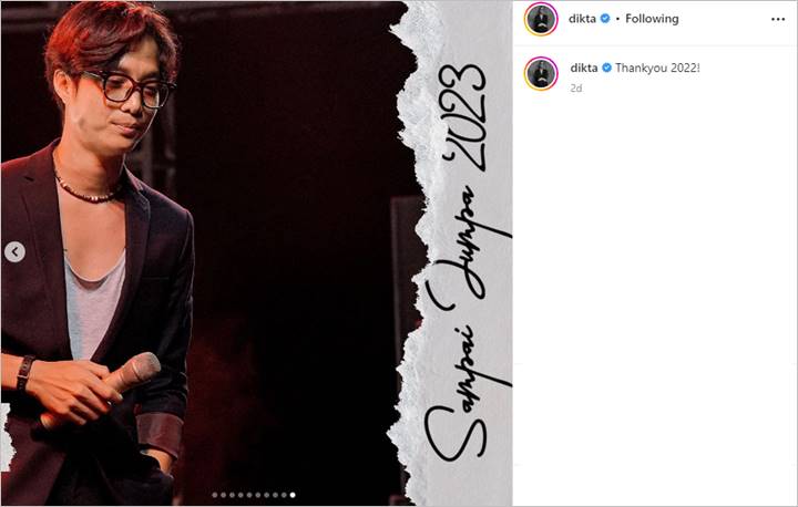 Ucapan Tahun Baru Dikta Bikin Fans Mikir Keras