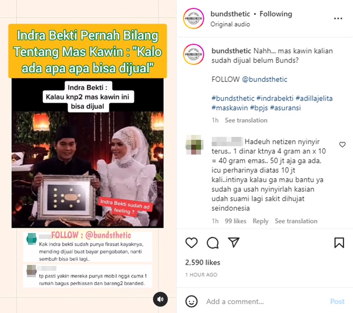 Mahar Pernikahan Indra Bekti Untuk Istri Viral di Tengah Kontroversi Penggalangan Dana
