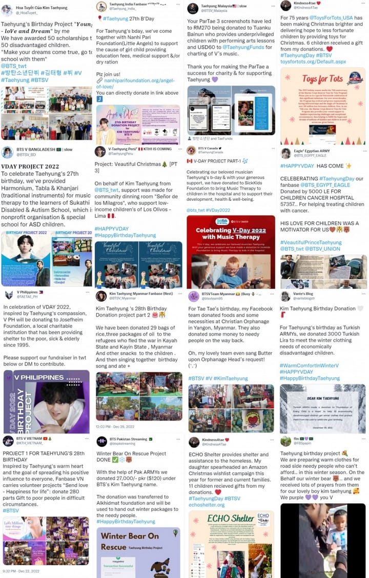 Perayaan Ultangtahun V BTS oleh ARMY di Seluruh Dunia