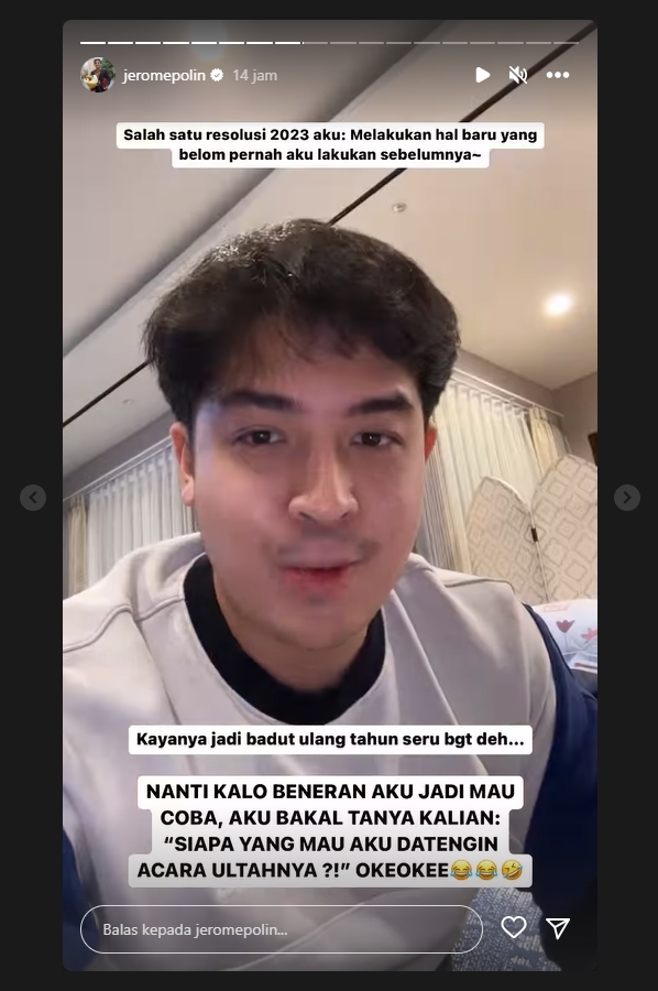 Resolusi 2023, Jerome Polin: Jadi Badut