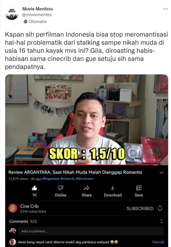 Dibintangi Natasha Wilona dan Aliando, Film \'Argantara\' Tuai Kritik Pedas