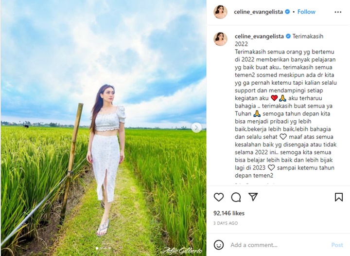 Celine Evangelista dan Pacar Stefan William Sehati Soal Harapan di 2023