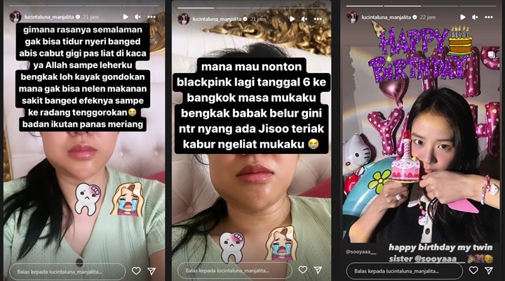 Wajah Bengkak Jelang Nonton Konser BLACKPINK, Lucinta Luna Takut Jisoo Kabur Lihat Mukanya