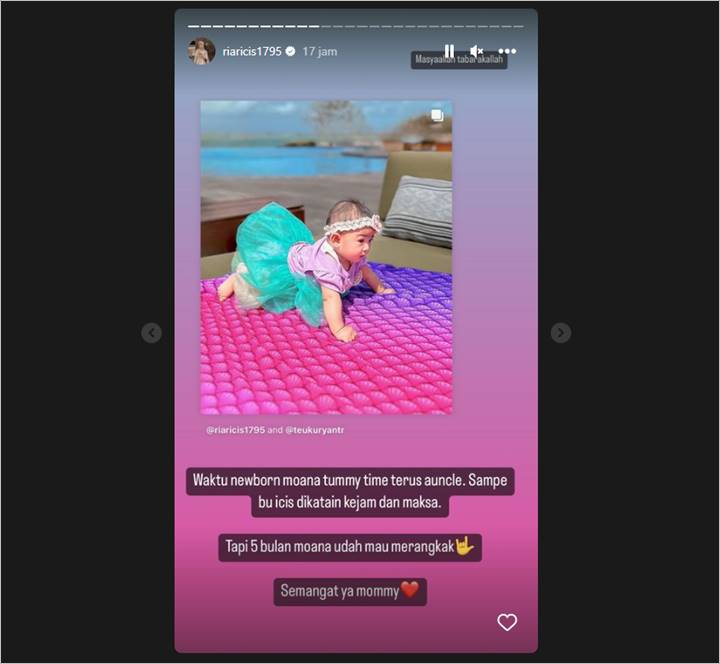 Gaya Parenting Pernah Dikatain Kejam, Ria Ricis Balas Lewat Tumbuh Kembang Moana