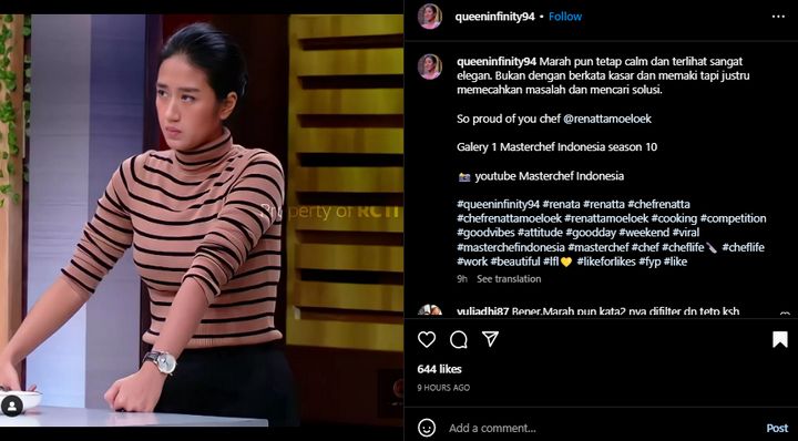 Wajah Judes Chef Renatta Malah Bikin Gemas