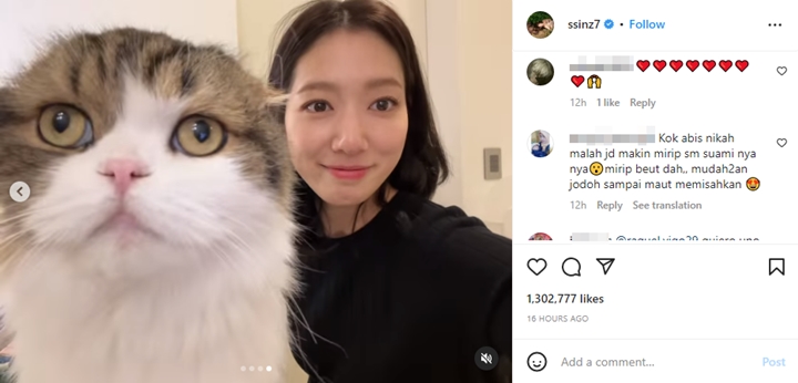 Senyum Cantik Park Shin Hye di Awal 2023 Dibilang Makin Mirip Choi Tae Joon