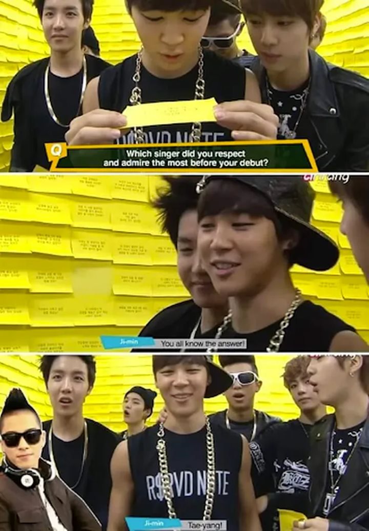 Kini Collabs, Momen Lawas Jimin BTS Fanboying Taeyang BIGBANG Kembali Disorot