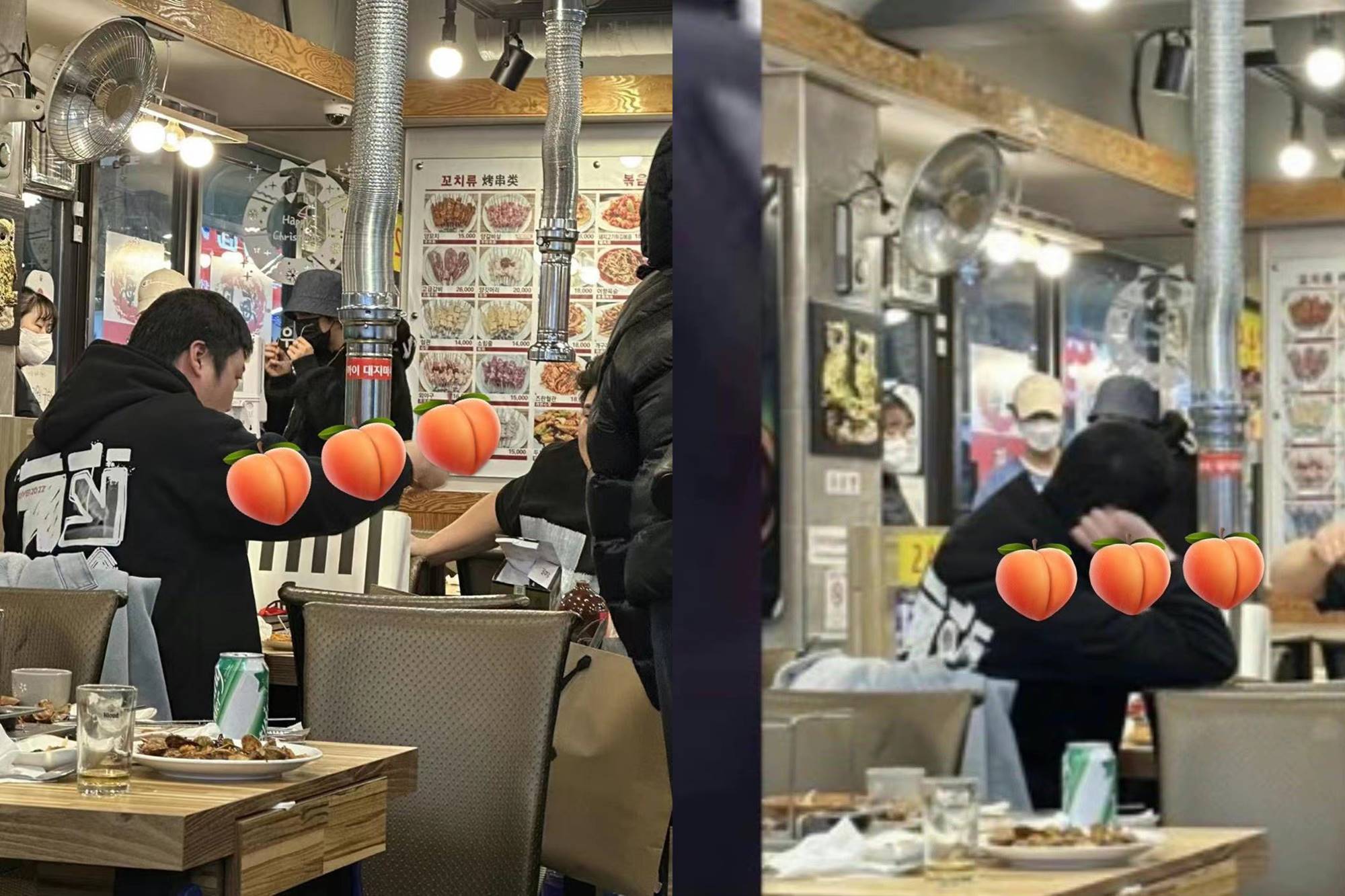 Haechan dan Renjun NCT makan bersama di restoran