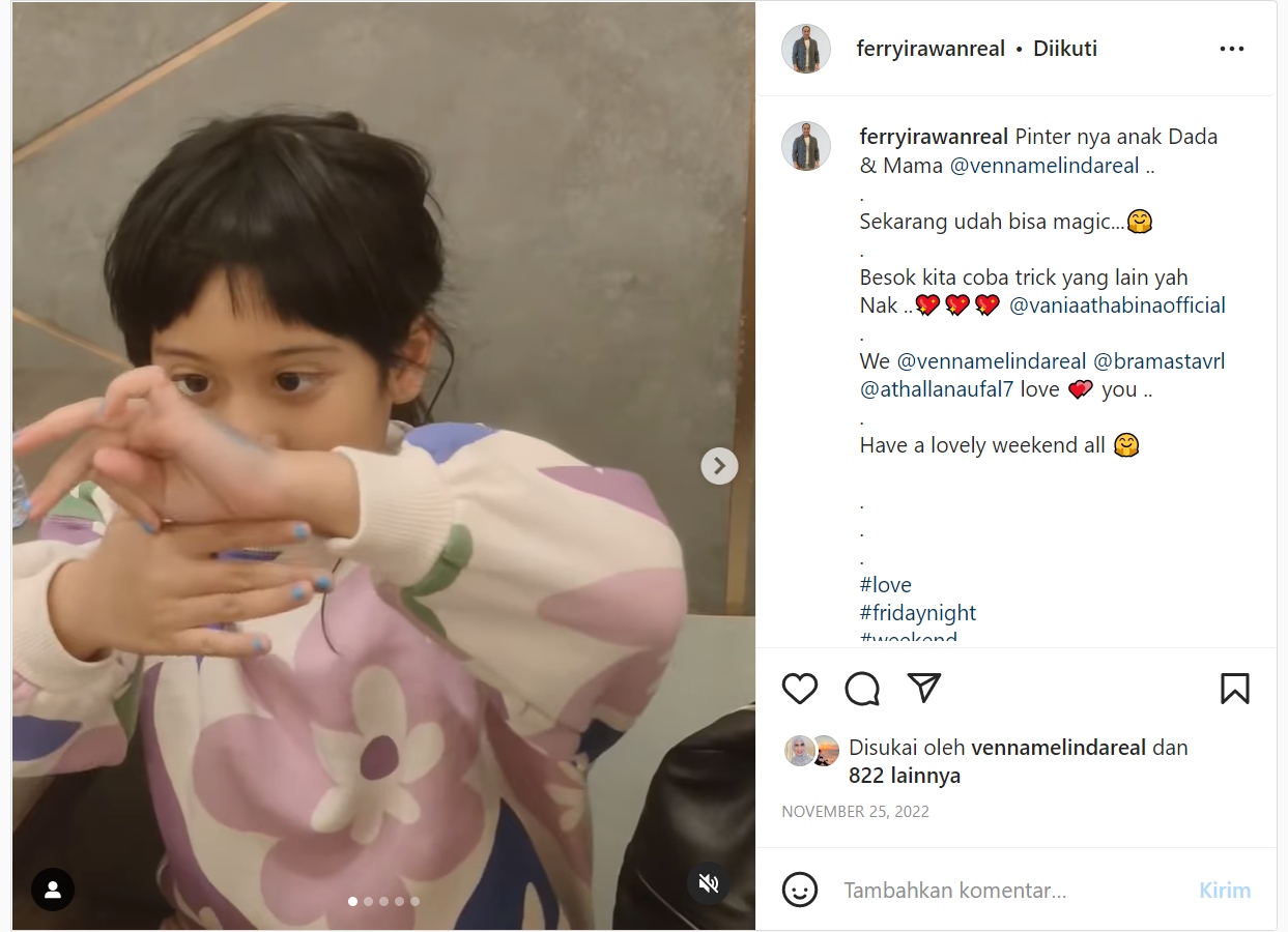 Diduga KDRT, Ferry Irawan Sempat Tunjukkan Momen Hangat Bareng Putri Venna Melinda