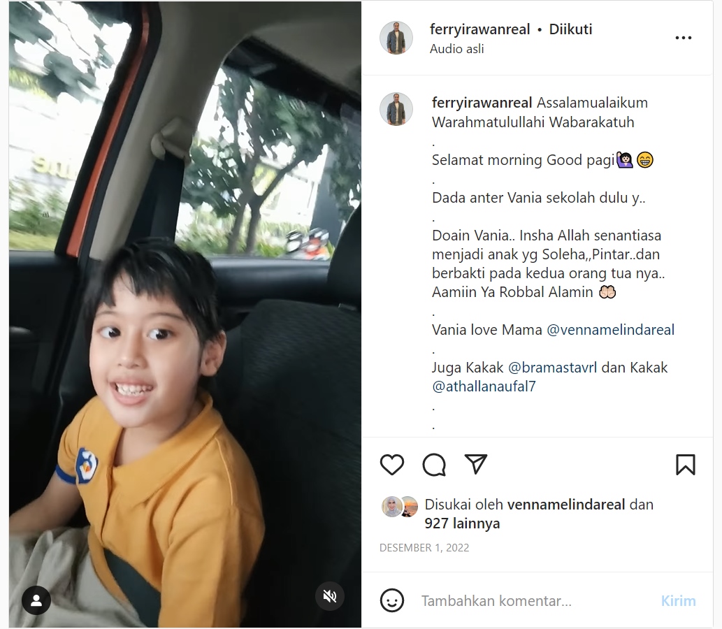 Diduga KDRT, Ferry Irawan Sempat Tunjukkan Momen Hangat Bareng Putri Venna Melinda