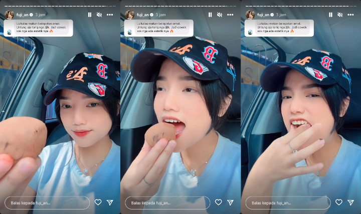 Fuji An Beri Respons Savage Usai Dikritik Soal Makan Belepotan dan Tak Estetik