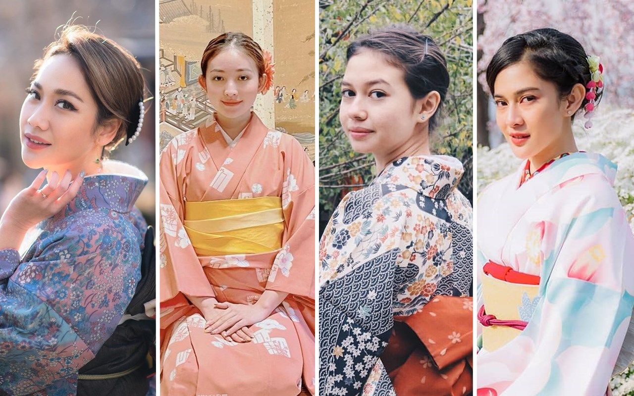BCL Bak Curi Pusat Perhatian, Intip Pesona 10 Artis Pakai Kimono