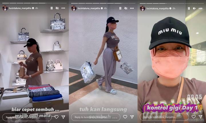 Wajah Masih Bengkak, Lucinta Luna Belanja di Toko Barang Branded Agar Cepat Sembuh