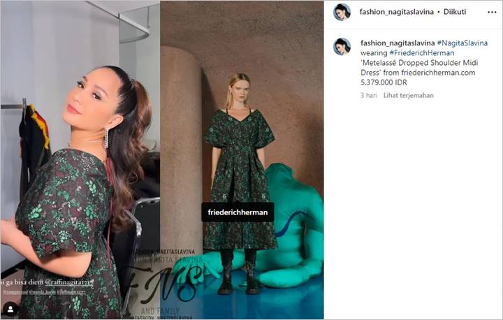 Aura Nagita Slavina Dibalut Dress dengan Harga Santai Tuai Atensi
