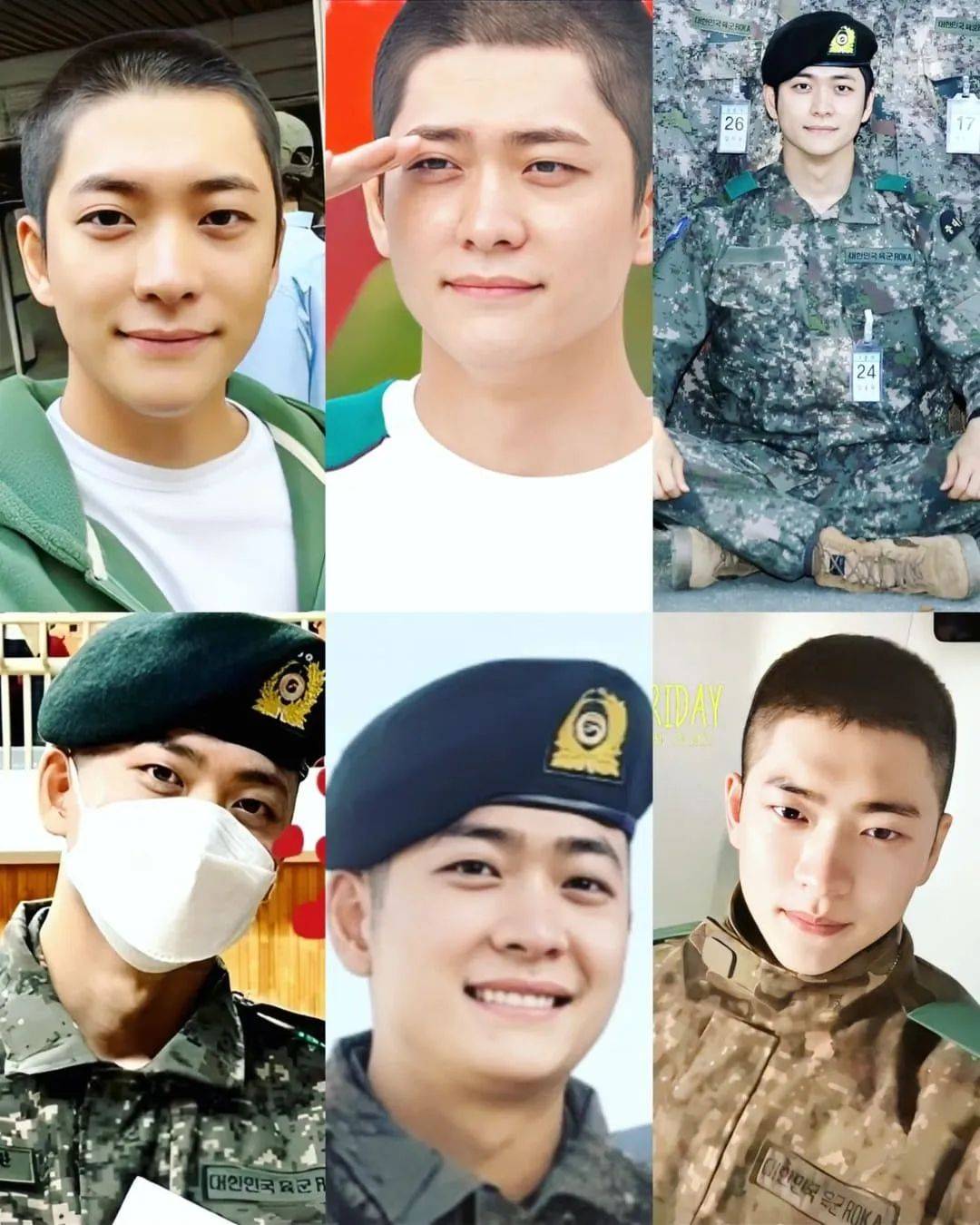 kumpulan potret Kang Tae Oh selama menjalani wajib militer