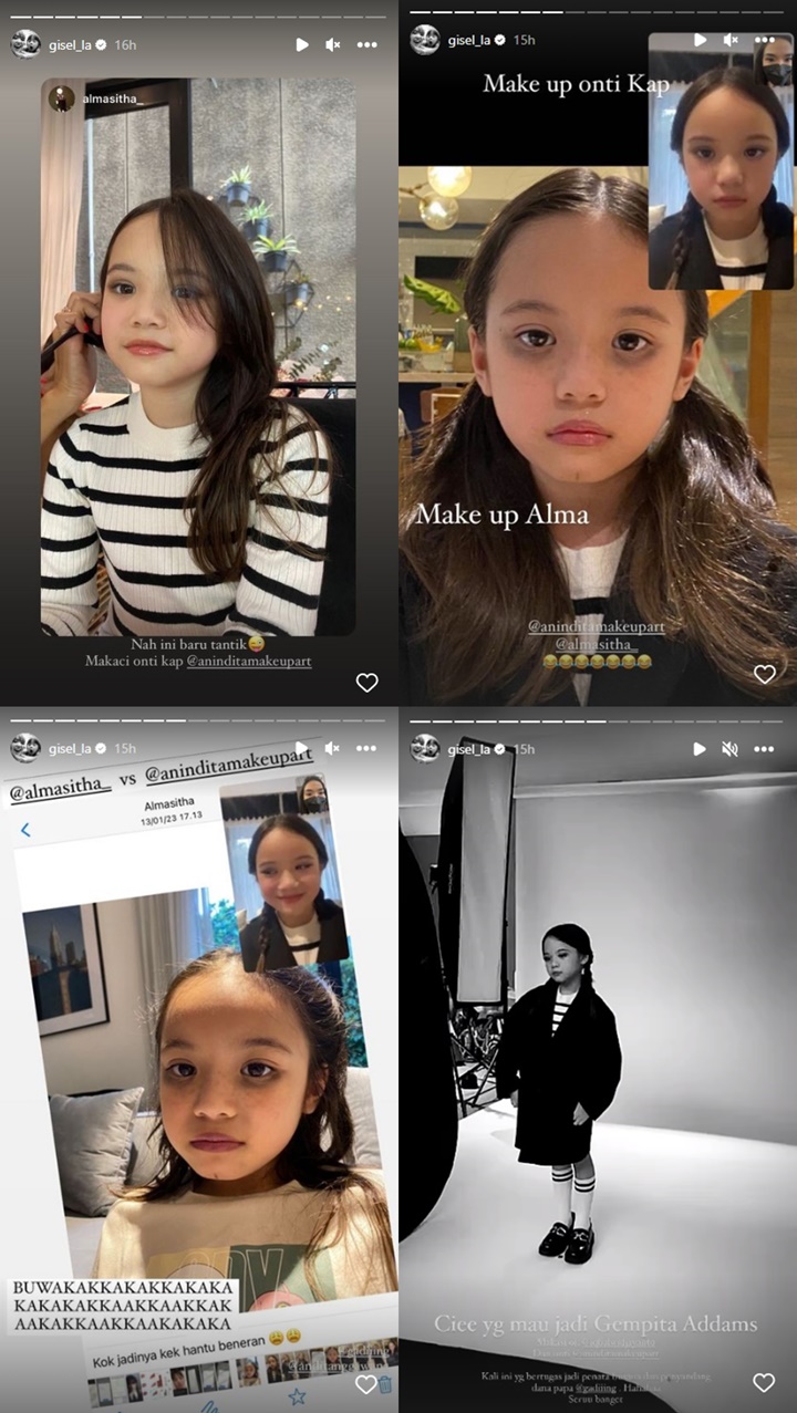 Tampil Full Makeup, Gempi Putri Gisel Bak Menjelma Jadi Wanita Dewasa