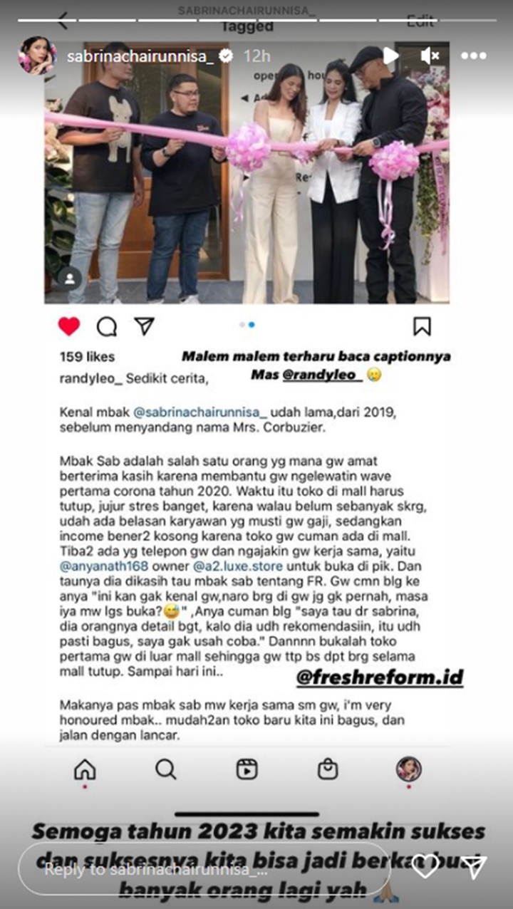 Tak Koar-koar, Sabrina Chairunnisa Pernah Selamatkan Hidup Banyak Orang
