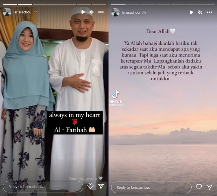 Ribut dengan Alvin Faiz, Larissa Chou Mendadak Rindu Ustaz Arifin Ilham