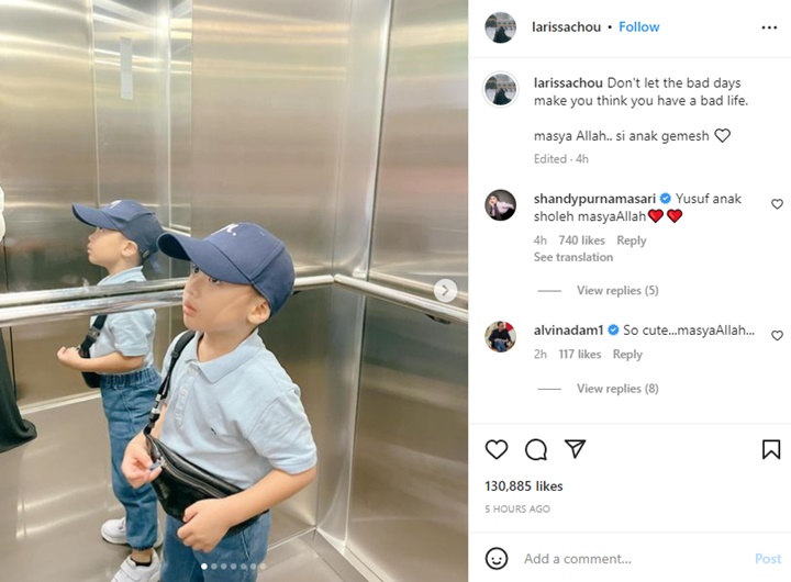 Bolak-balik Banting HP, Putra Larissa Chou Lagi Belajar Jadi YouTuber?