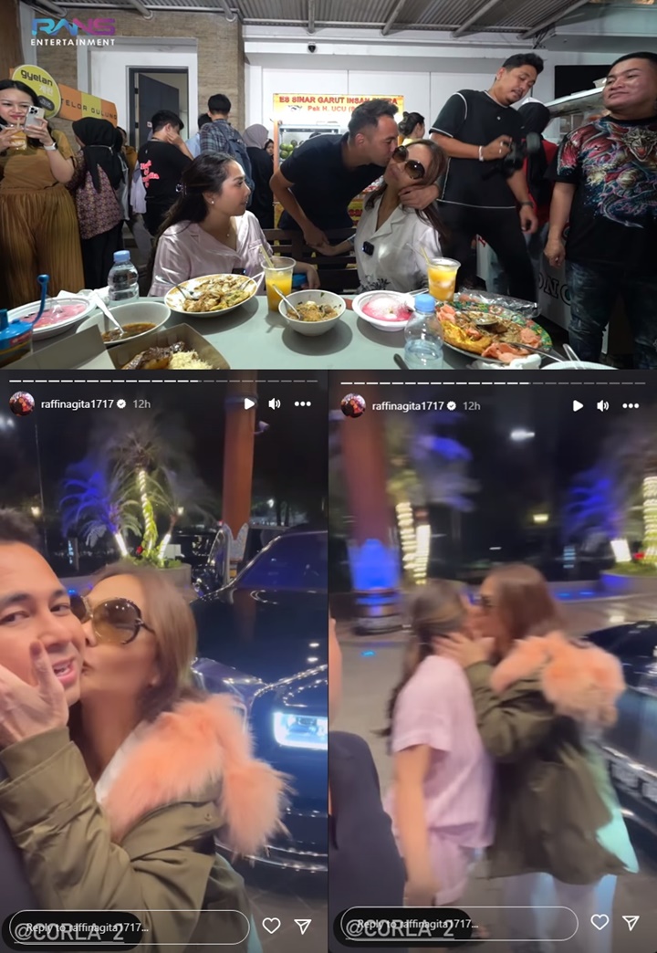 Raffi Ahmad Manja ke Bunda Corla, Ekspresi Nagita Slavina Disorot