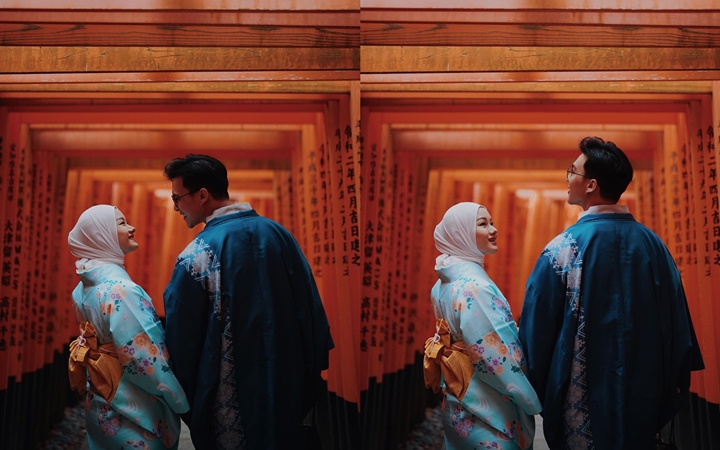 Kenakan Kimono di Fushimi Inari Taisha