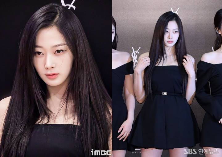 Giselle aespa Tampil Beda di Event YSL, Riasan Ringan Bak Kucing Curi Fokus